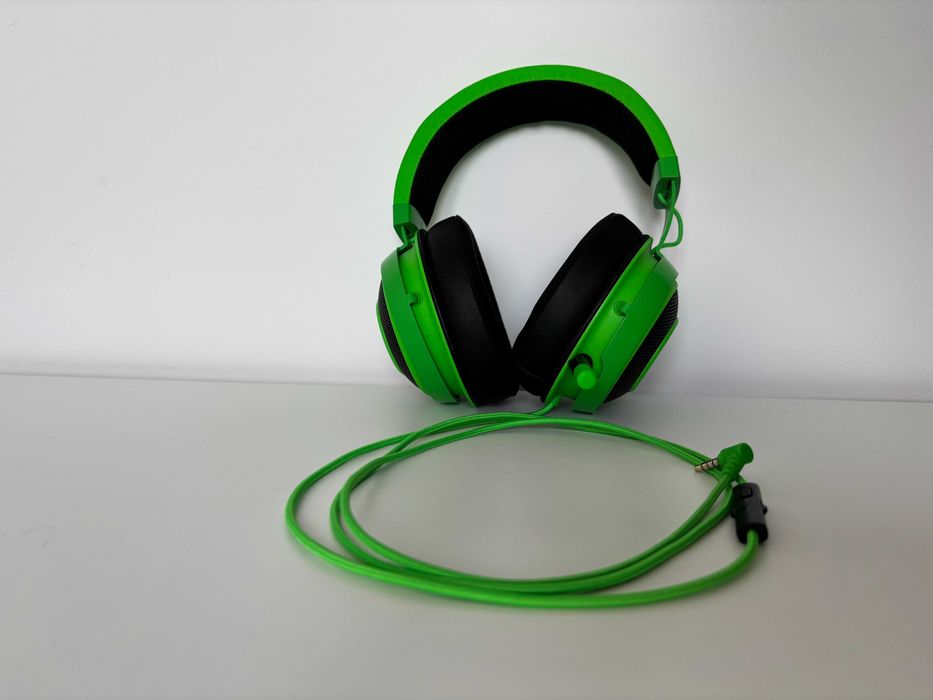 gamingowy zestaw słuchawkowy razer kraken zielony