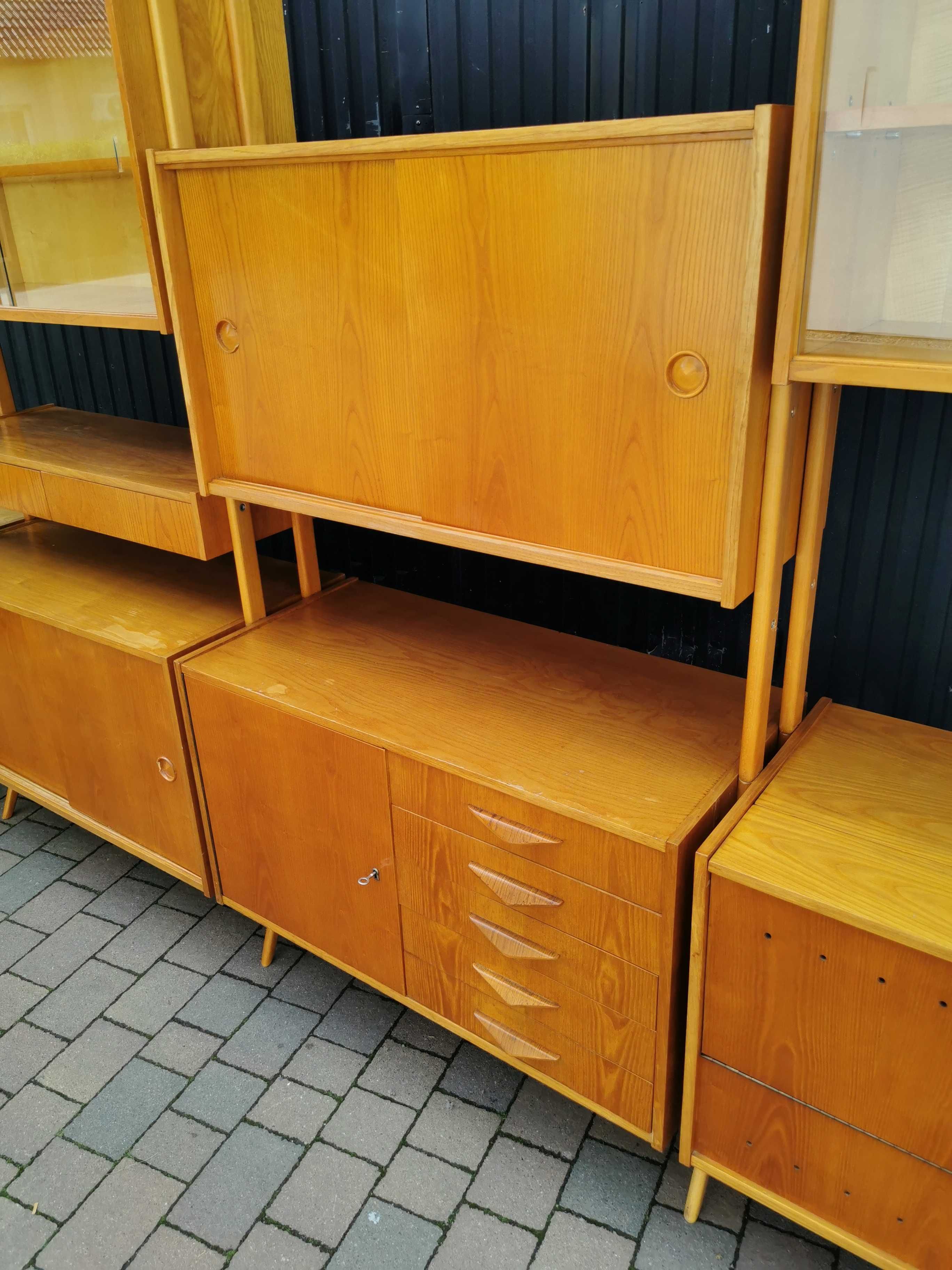 Meblościanka modułowa MONTI 300, proj. F. Jirák, Czechosłowacja '60