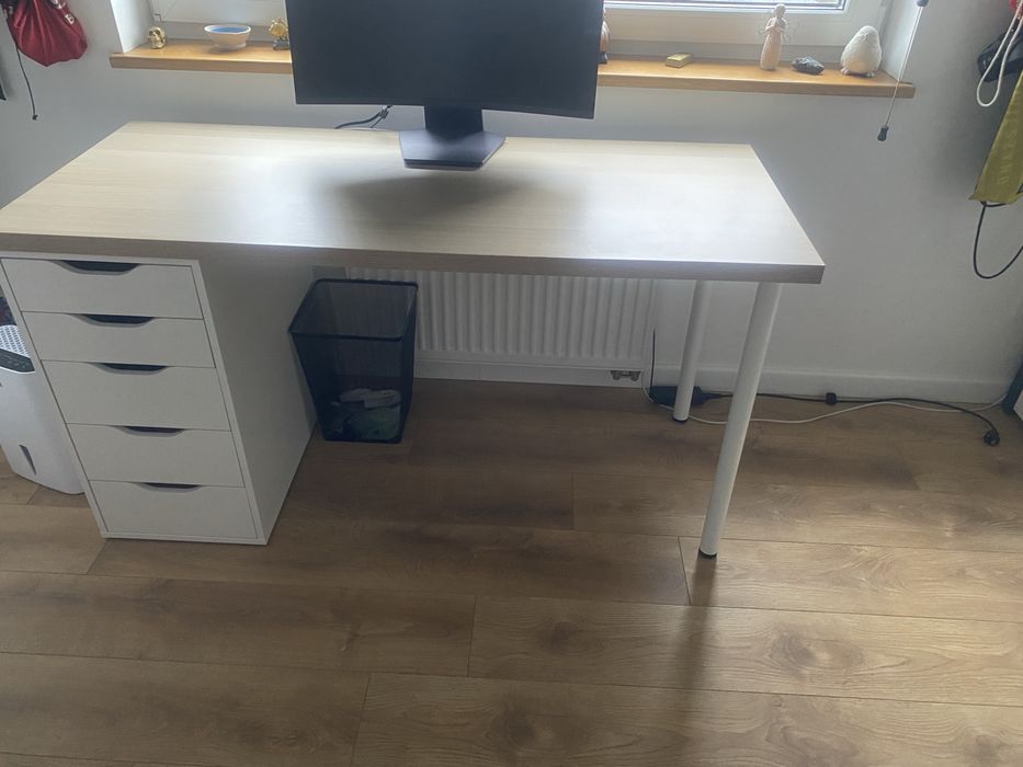 Biurko, imitacja dębu bejcowanego