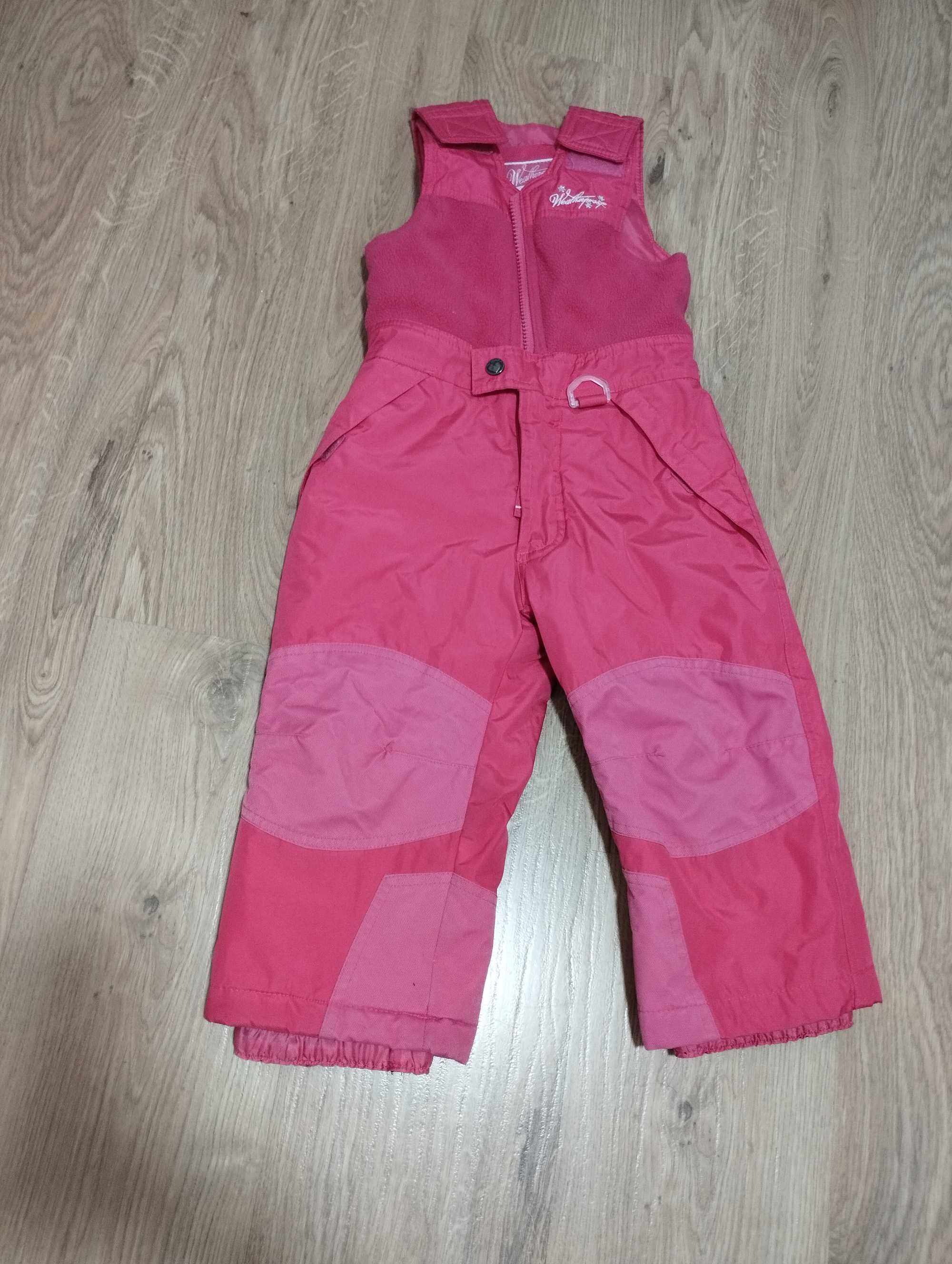 Spodnie narciarskie zimowe weatherproof 3lata 98/104