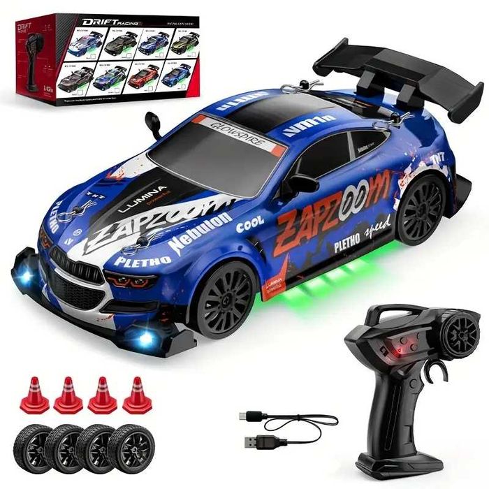 Дрифтовий RC автомобіль 4WD 2.4 ГГц, до 30 км/год, LED, новий