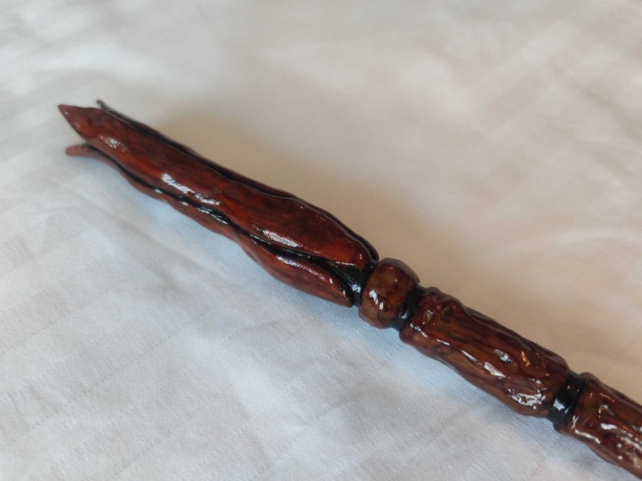 Różdżka Luna Lovegood 30cm drewniana w pudełku Harry Potter handmade