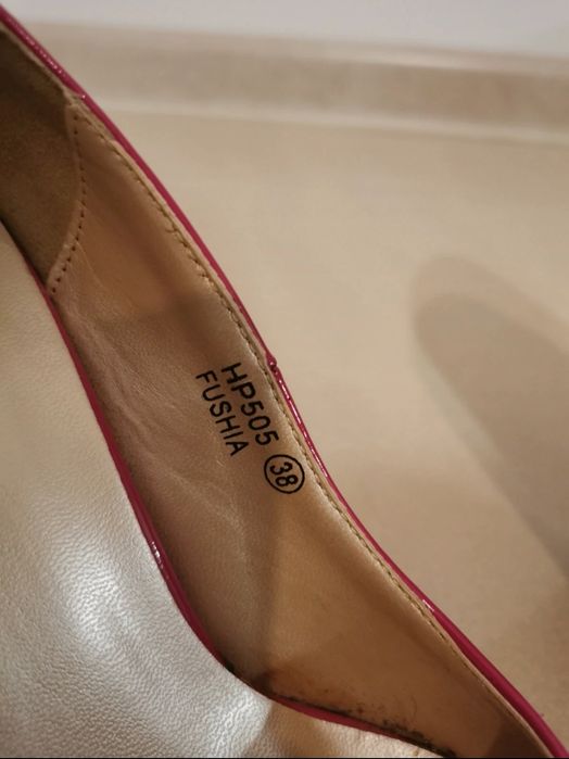 Czółenka, kolor fuksja