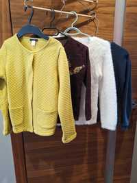 bluzy dziewczęce x4szt na 10 lat,swetry, Okaidi, Inextenso, F&F ,140cm