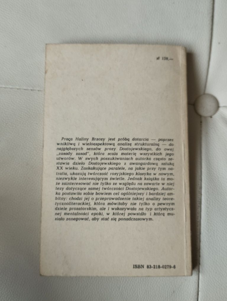 Dostojewski myśl a forma, egzemplarz sygnalny