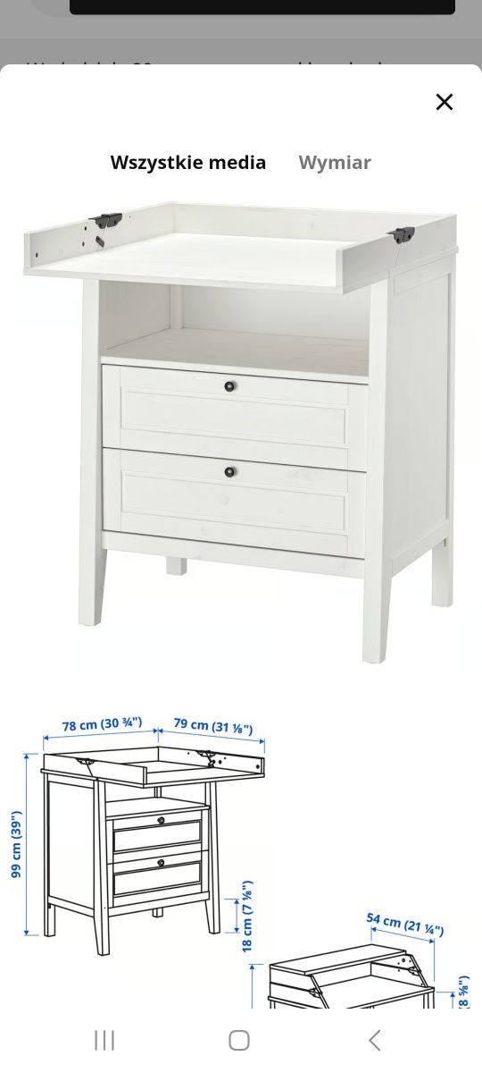 Przewijak  sundvik ikea