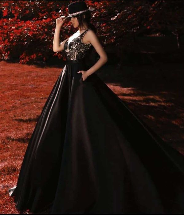 Сукня вечірня Crystal Design, чорна, розмір М 42-44