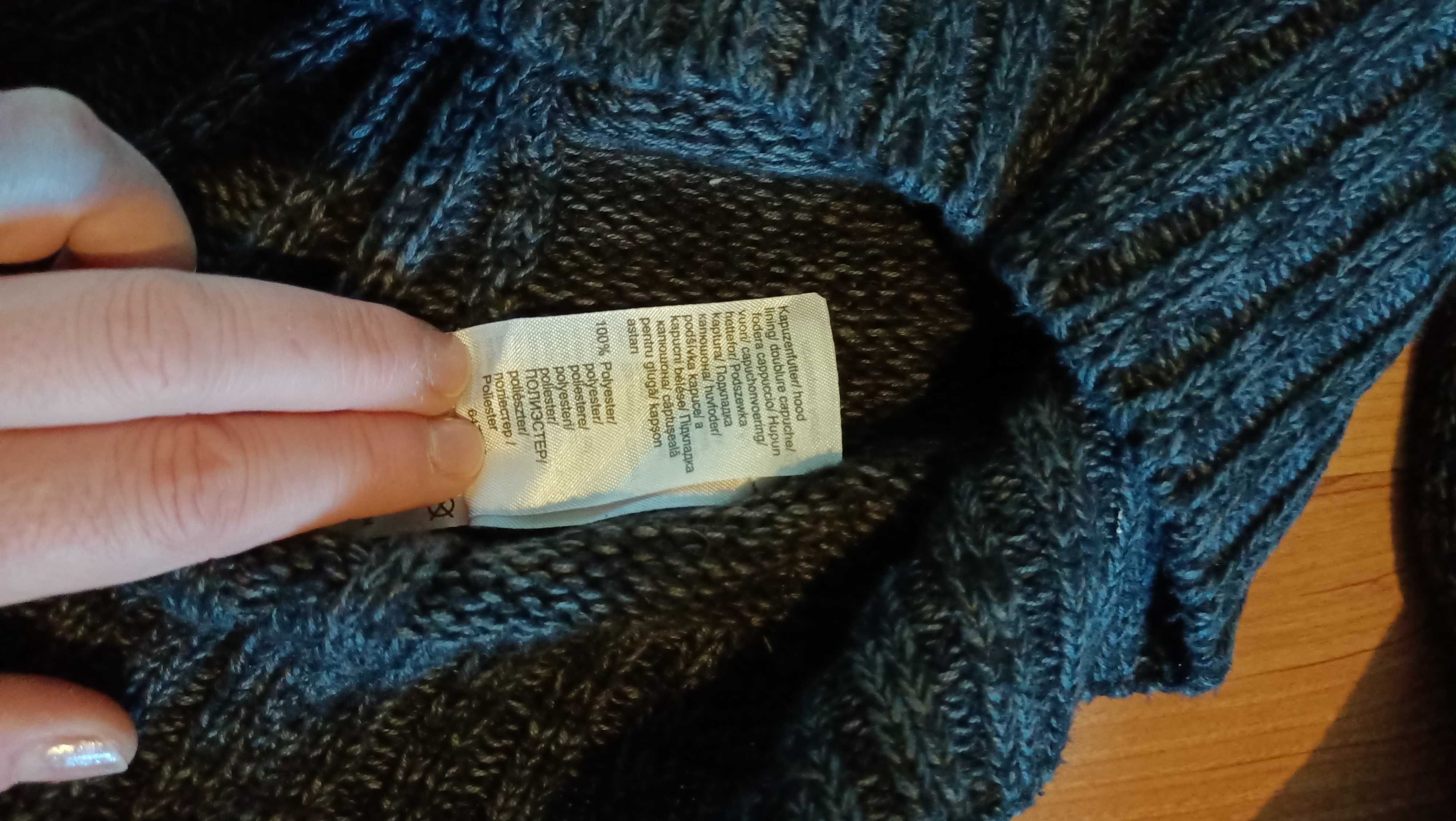 sweter męski z kapturem, r. M