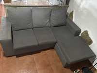 Sofá com chaise loungue