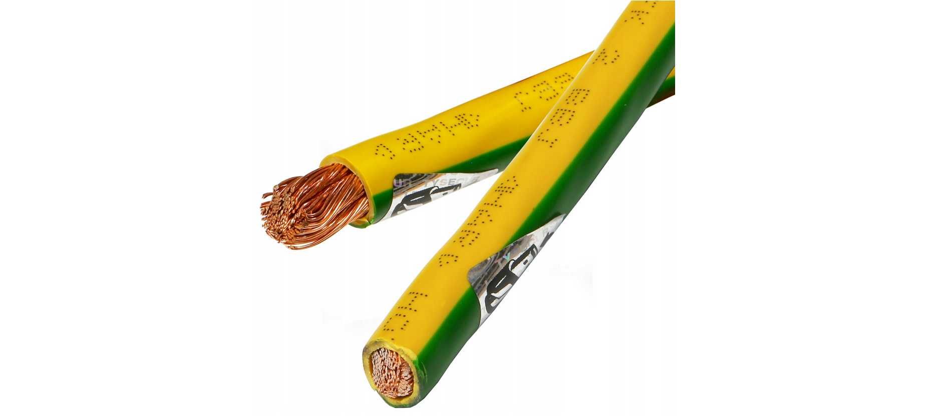 Przewód linka LGY 25mm2 żółto zielony