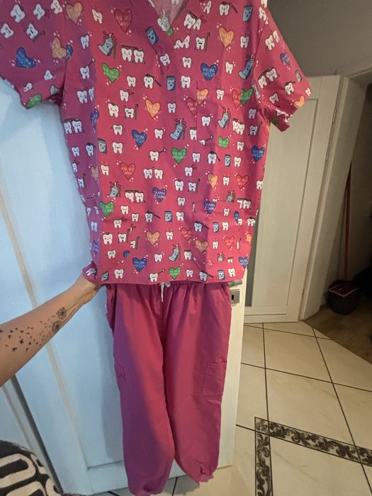 Komplet medyczny różowy