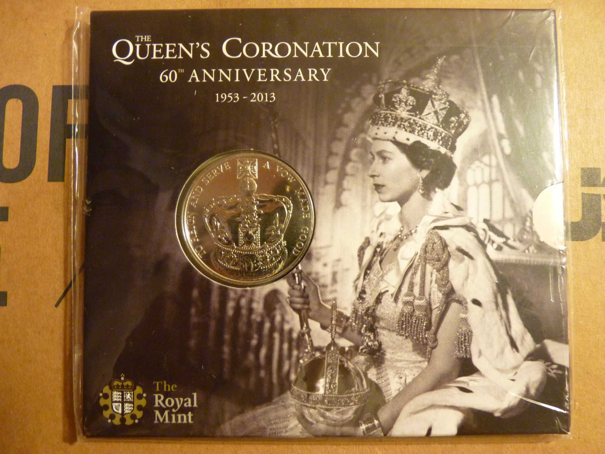 Kolekcjonerska 5 funtów z 2013 60 rocznica koronacji Elżbieta II
