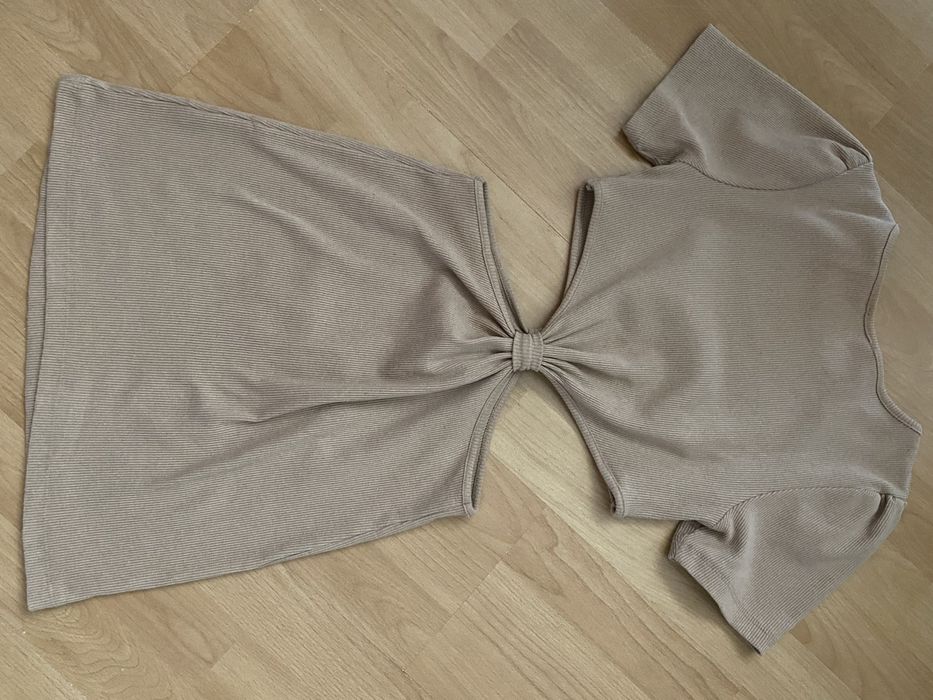 Sukienka prążek beżowa S/M