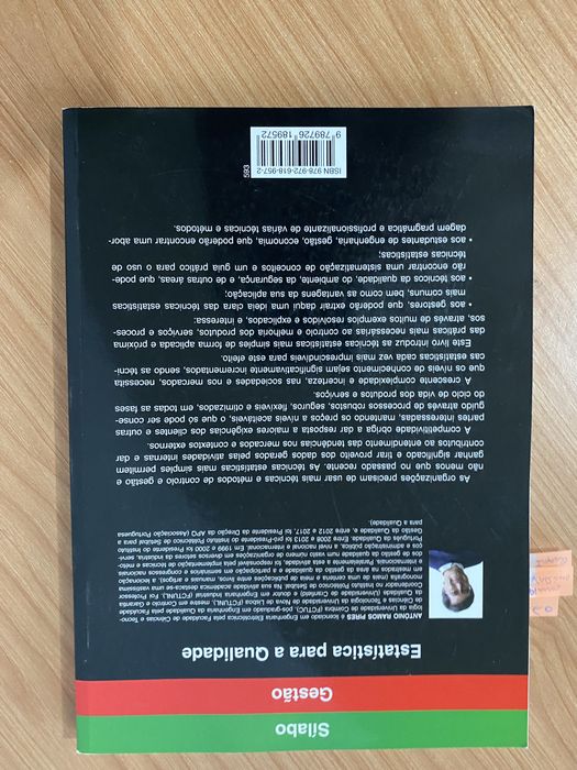 Livro Estatística para a qualidade