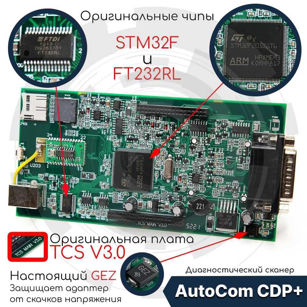 Autocom CDP двухплатный сканер автоком 2024 +Программы delphi auto com