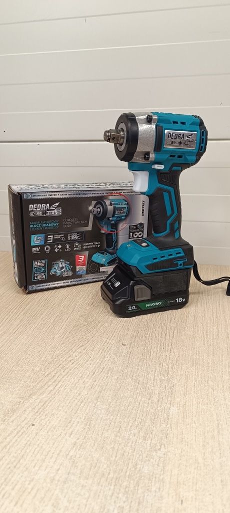 Klucz udarowy Dedra 18V 350NM adapter Hikoki Metabo Milwaukee Bosch