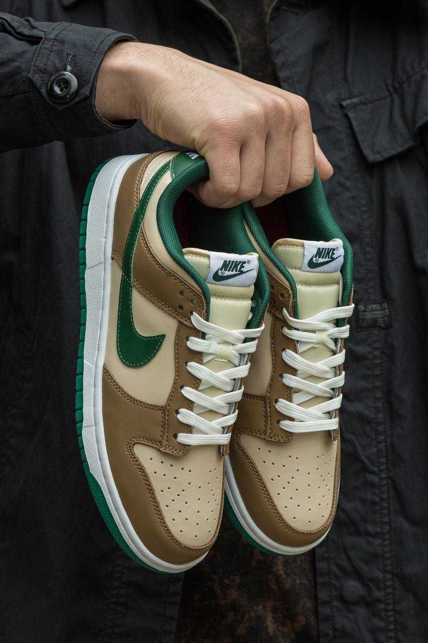 Мужские кроссовки Nike Dunk Low Tan Green 40-45 Хит Осени! Наложка!