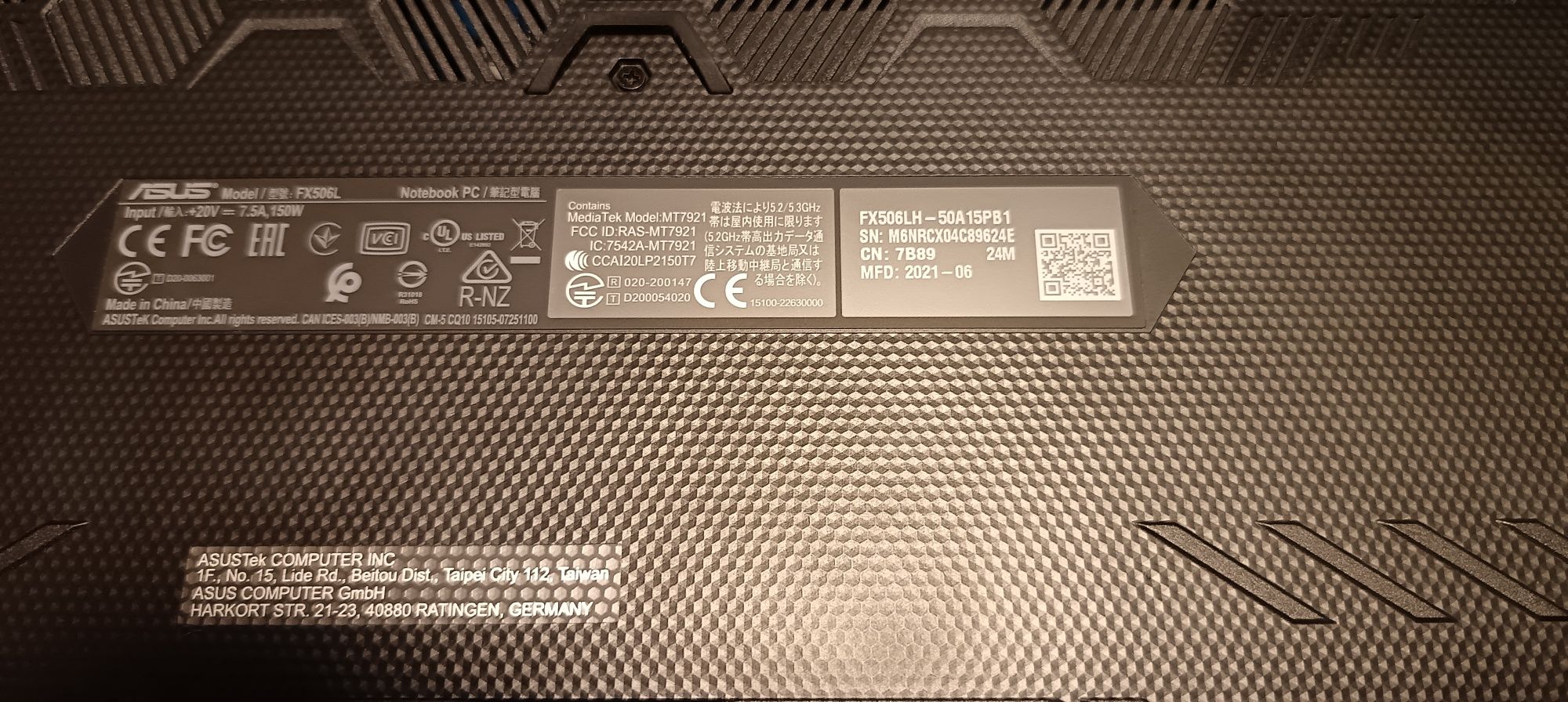 ASUS tuf gaming F15