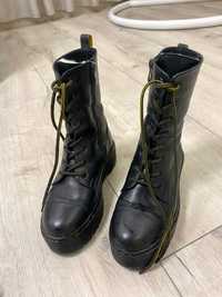 Зимові шкіряні черевики берці типу Mertens 36 р (зимние ботинки)