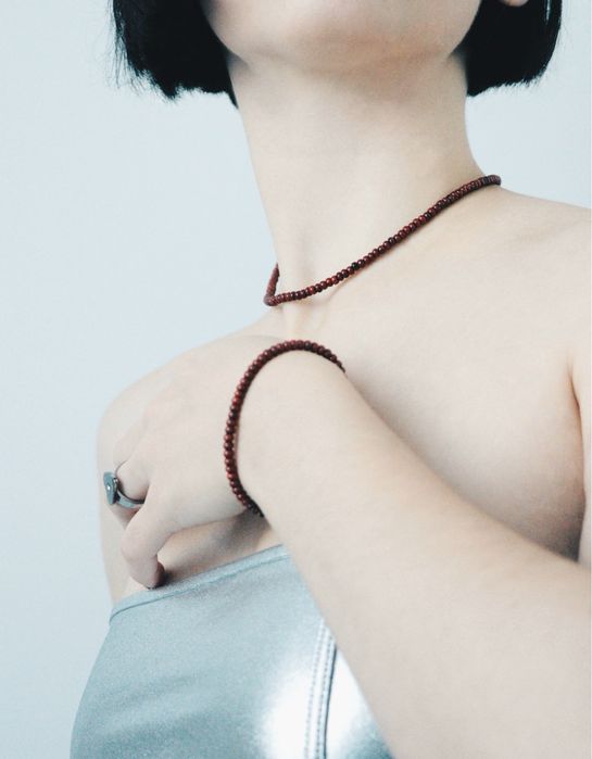 Hand-made biżuteria (bransoletka i choker)