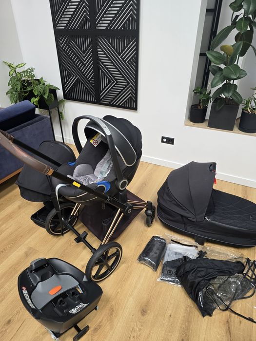 Cybex Priam 2.0 Gold Rose  gondola, spacerówka i fotelik