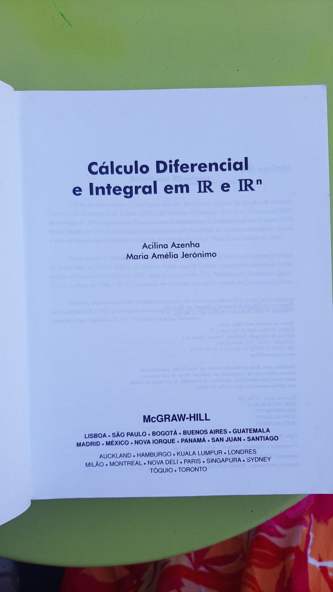 Livro "Cálculo Diferencial e Integral em R e Rn"