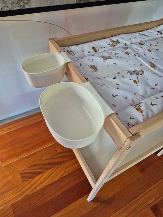 Przewijak IKEA SNIGLAR - stan bardzo dobry - z dodatkami