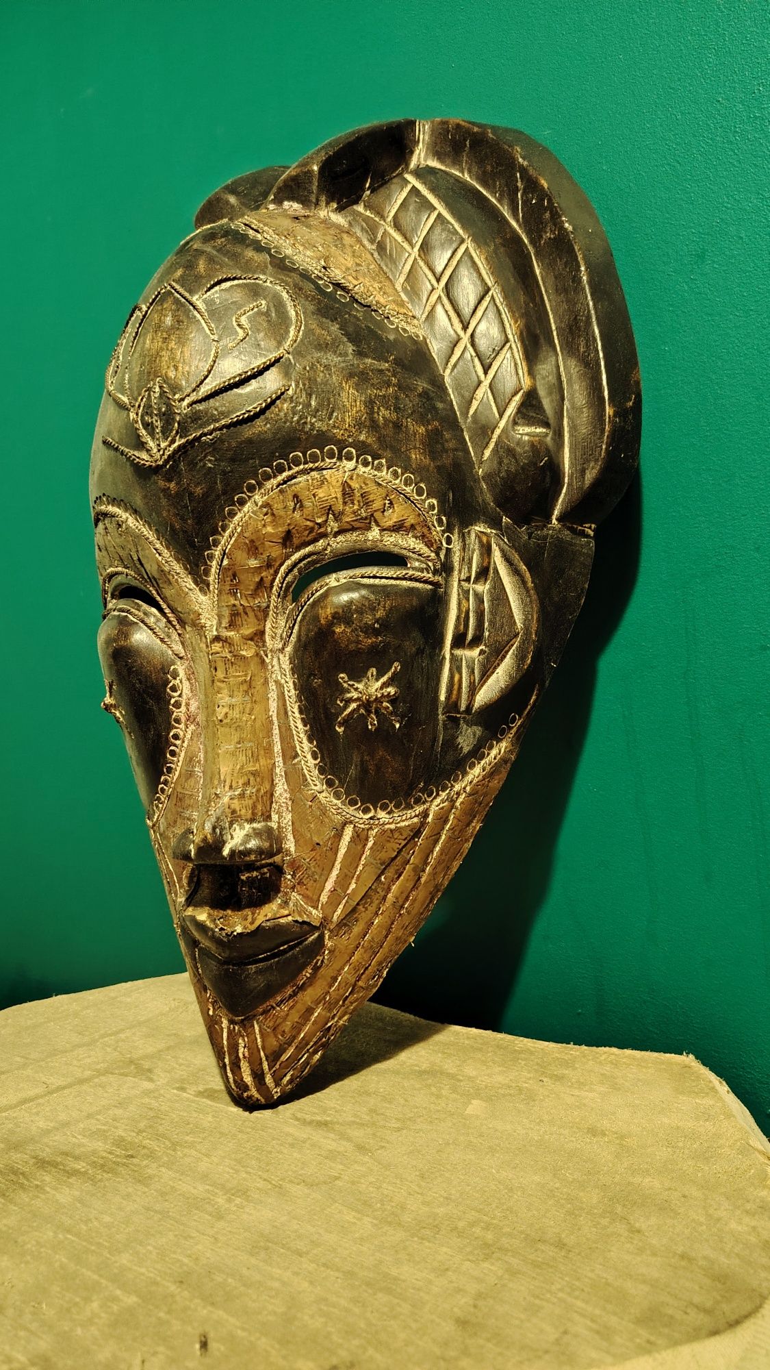 Oryginalna maska ludu TIKAR - Kamerun