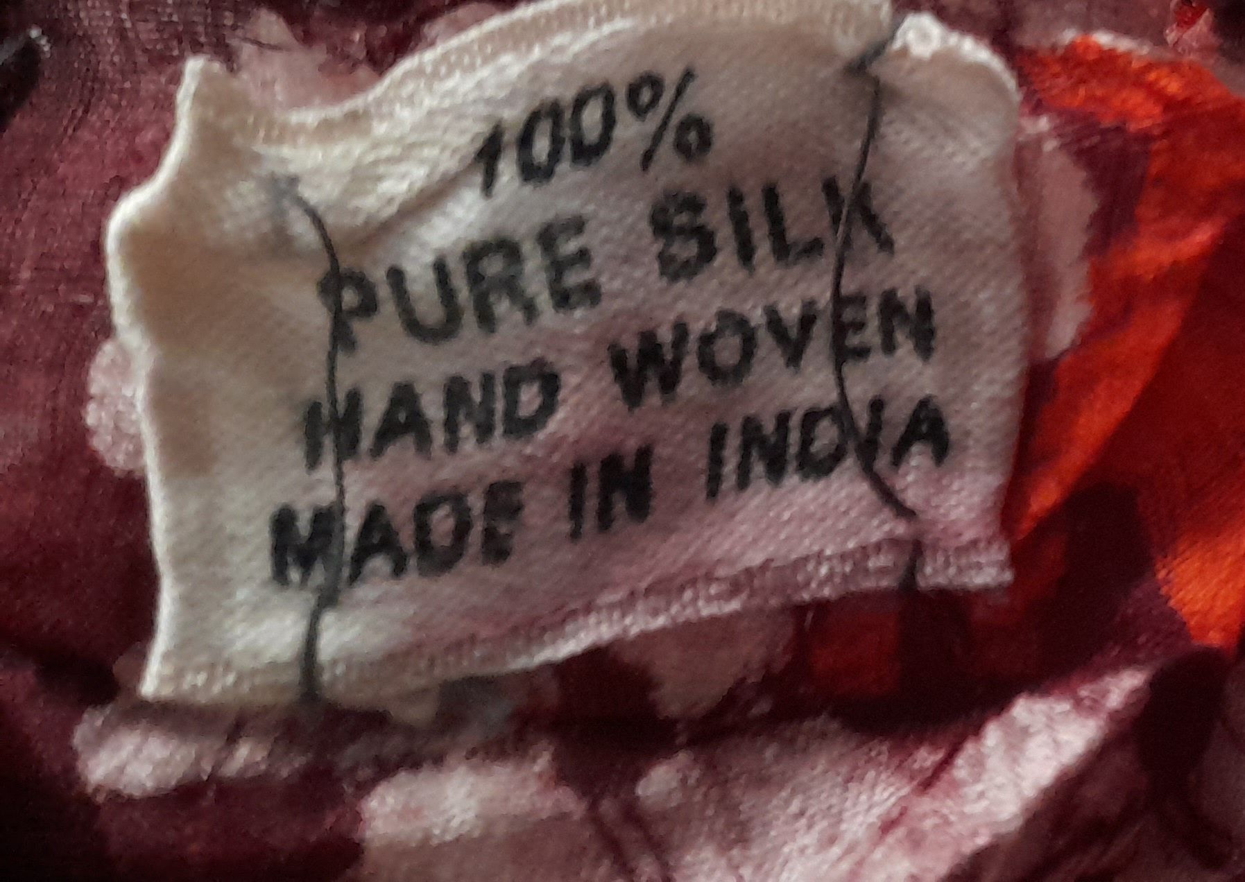 OKAZJA jedwabna indyjska duża chusta chustka szal szakik jedwab silk