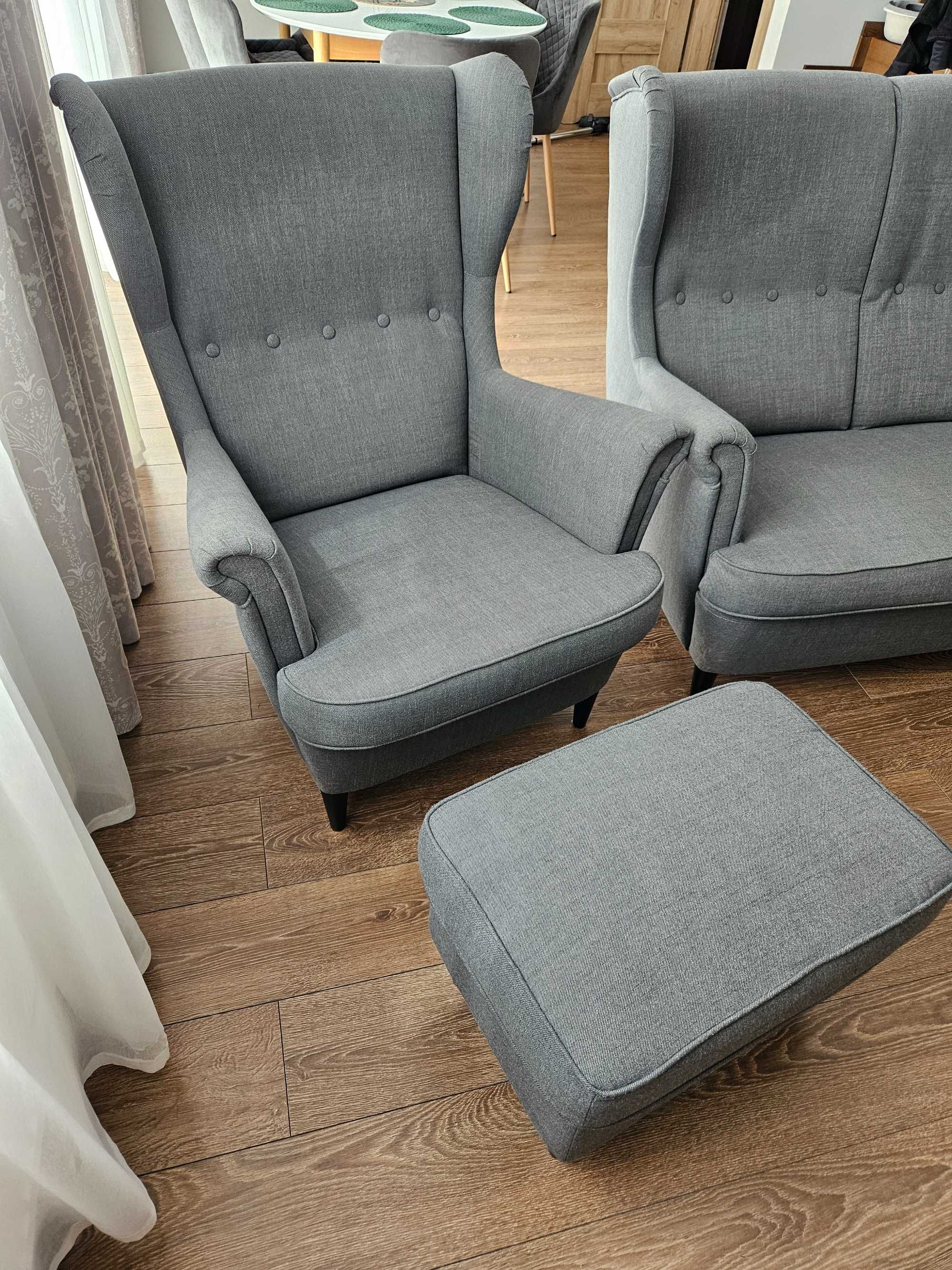 Podnóżek IKEA STRANDMON, ciemnoszary