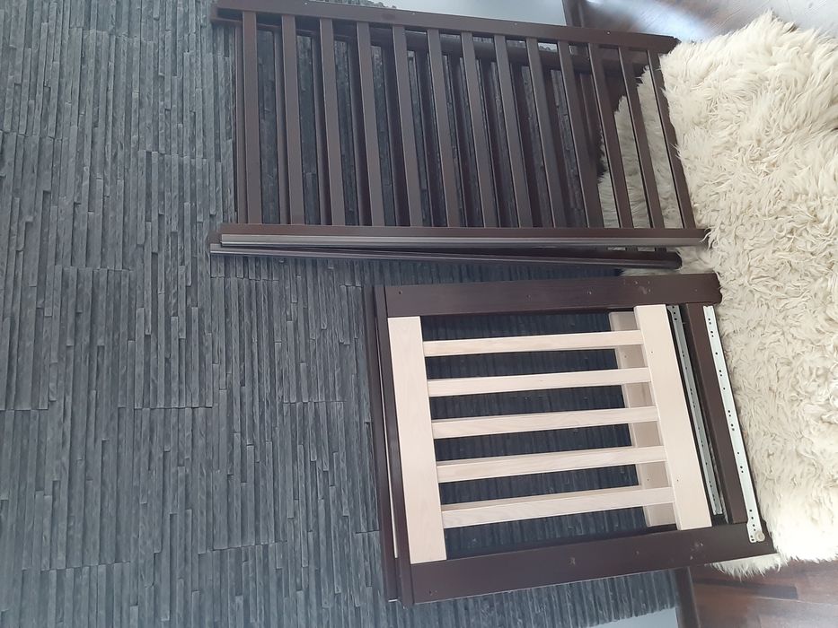 Łóżeczko/sofa venge DREWEX + materac