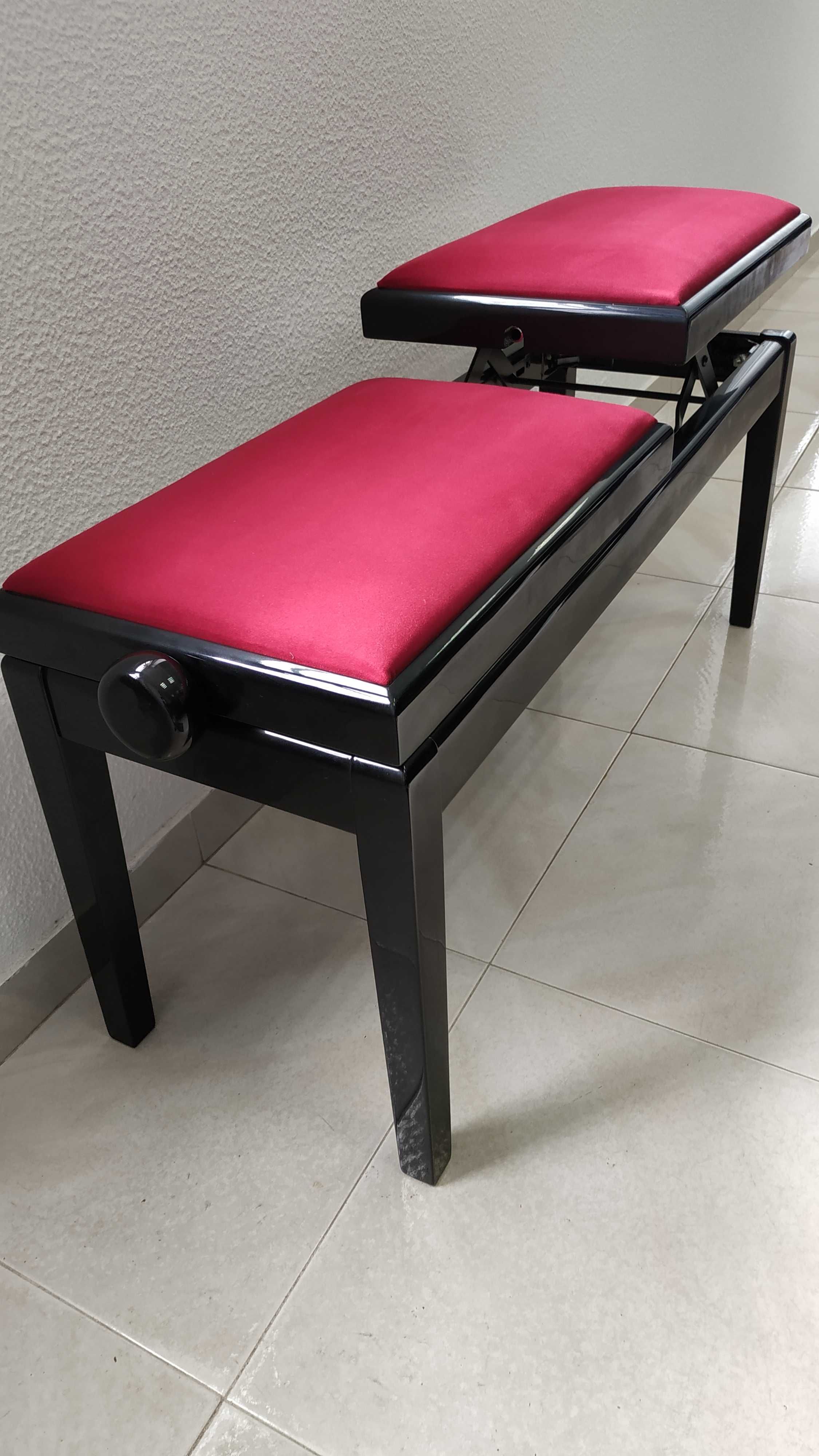 Banco de Piano Duplo / Double Seat Piano Stool