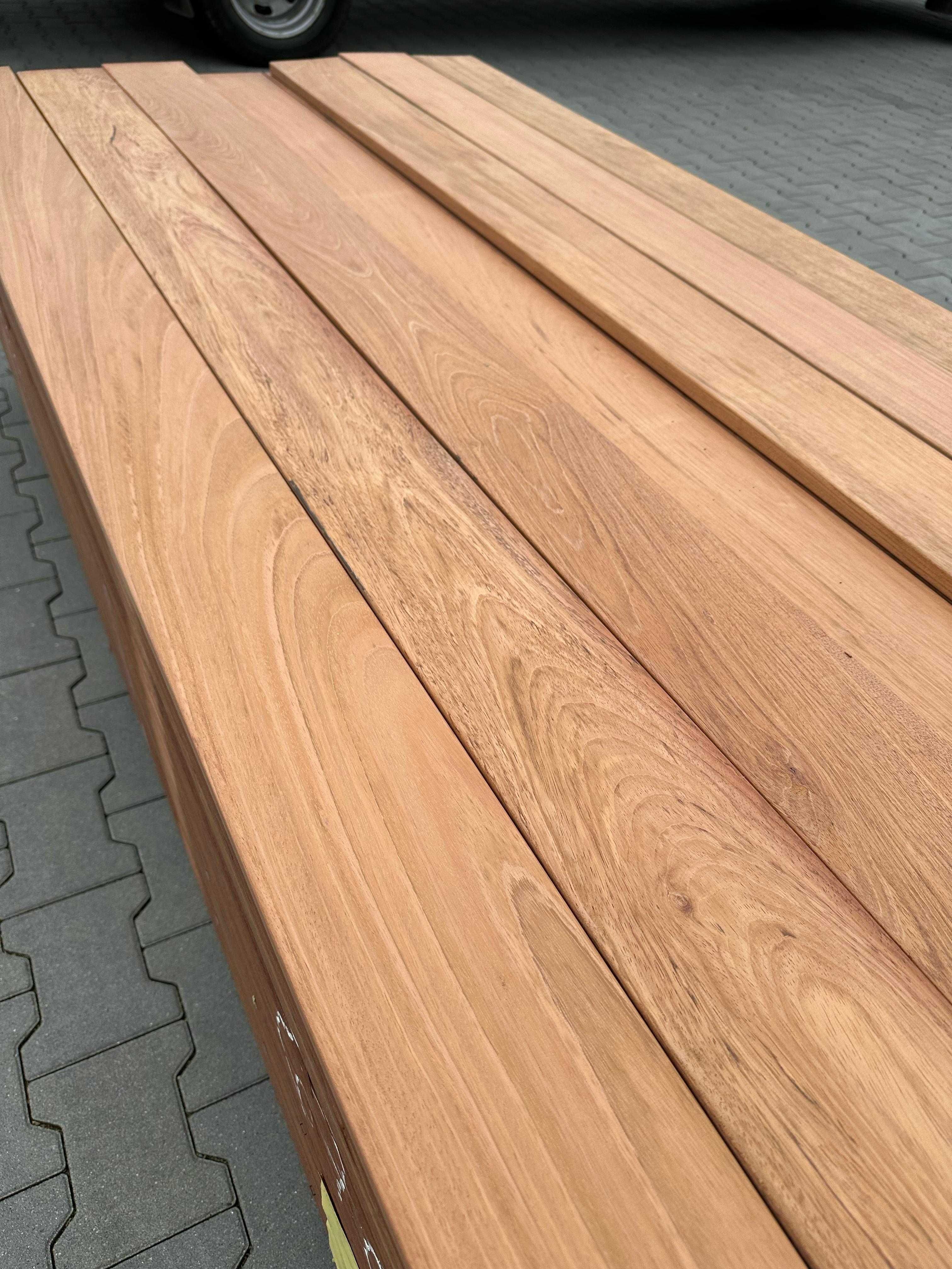 Jatoba Deska Tarasowa 21x145 Gładka-Fas KD