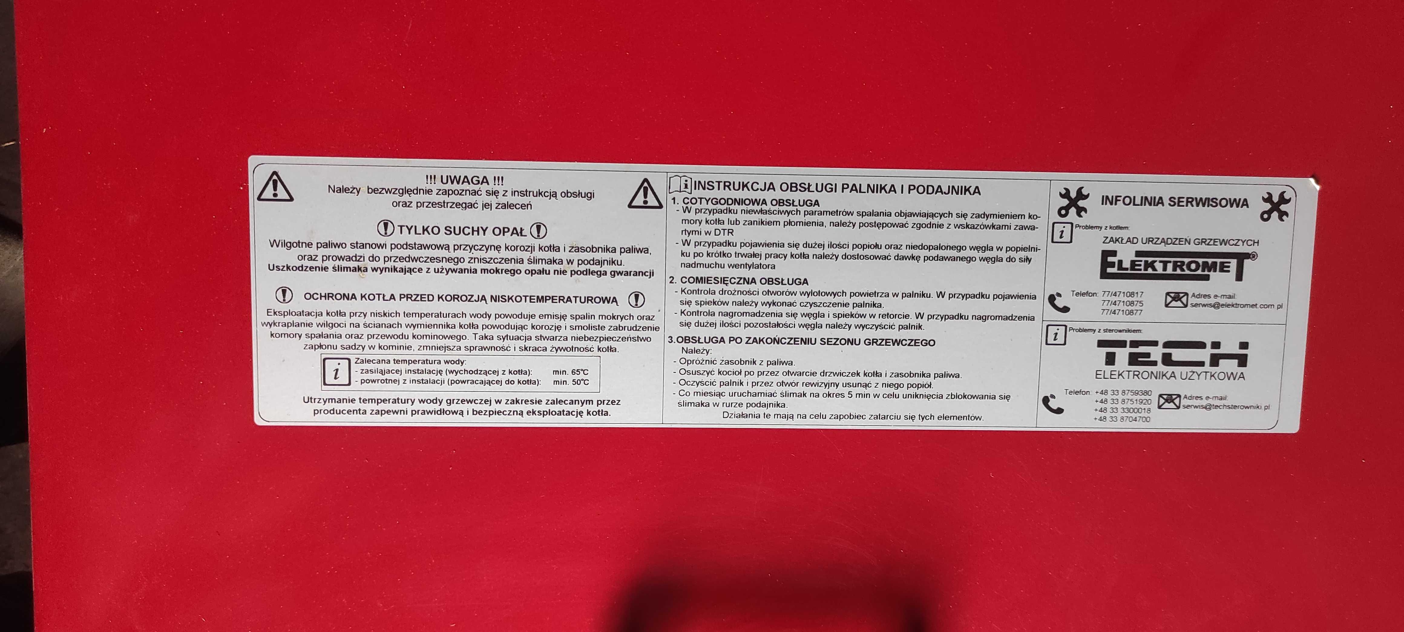 Kocioł węglowy C.O.2 z automatycznym dozownikiem EKO-KWP15 Elektromet