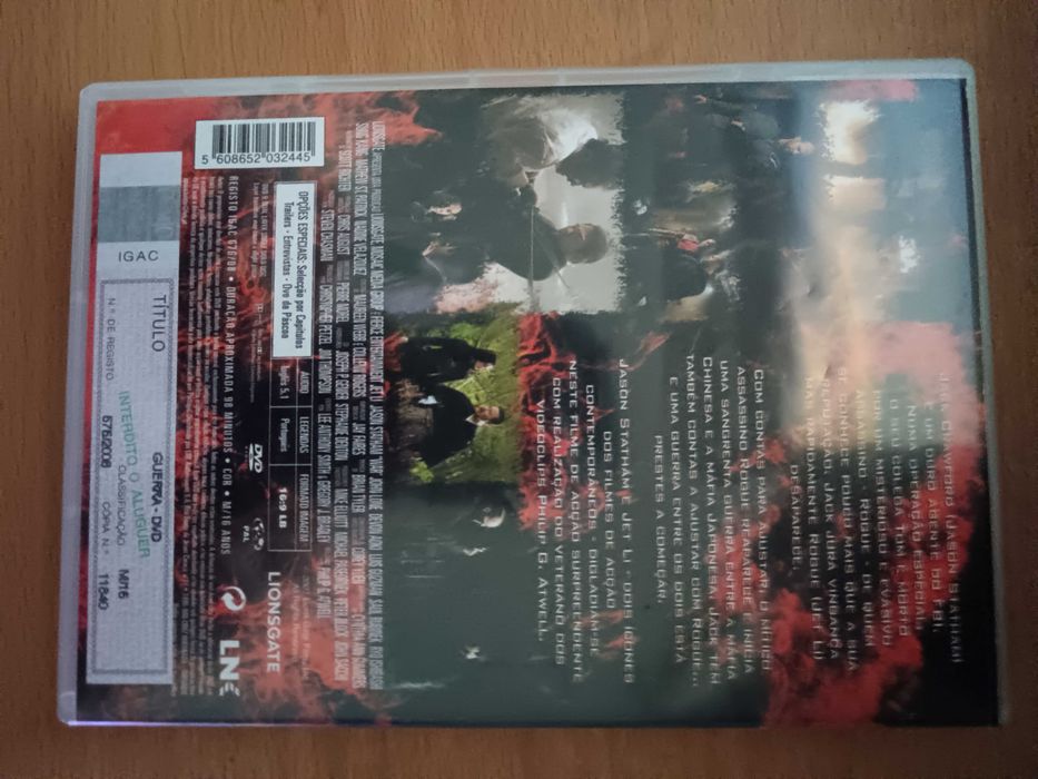 filme dvd original - guerra