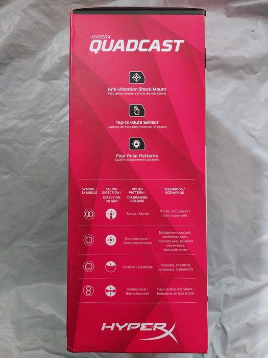 Мікрофон HyperX Quadcast Red | USB Condenser Gaming | NEW!