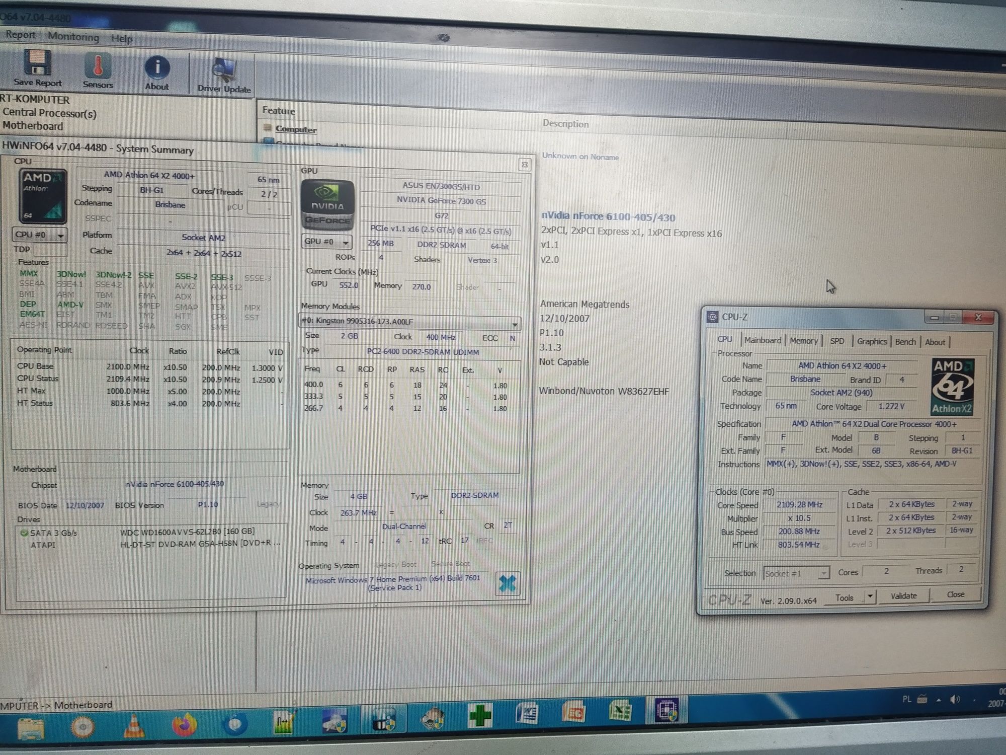 Retro komputer ASrock AliveNF6P-VSTA