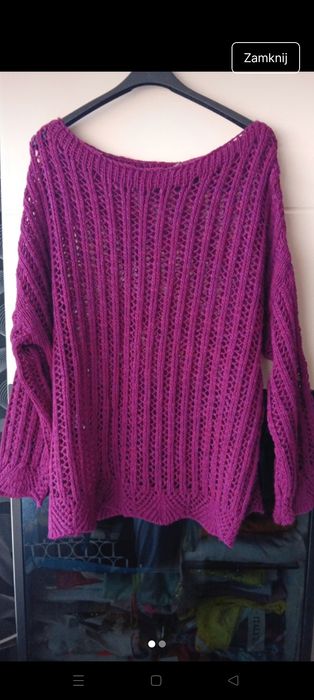 Sweterek damski włoski nowy biust 130