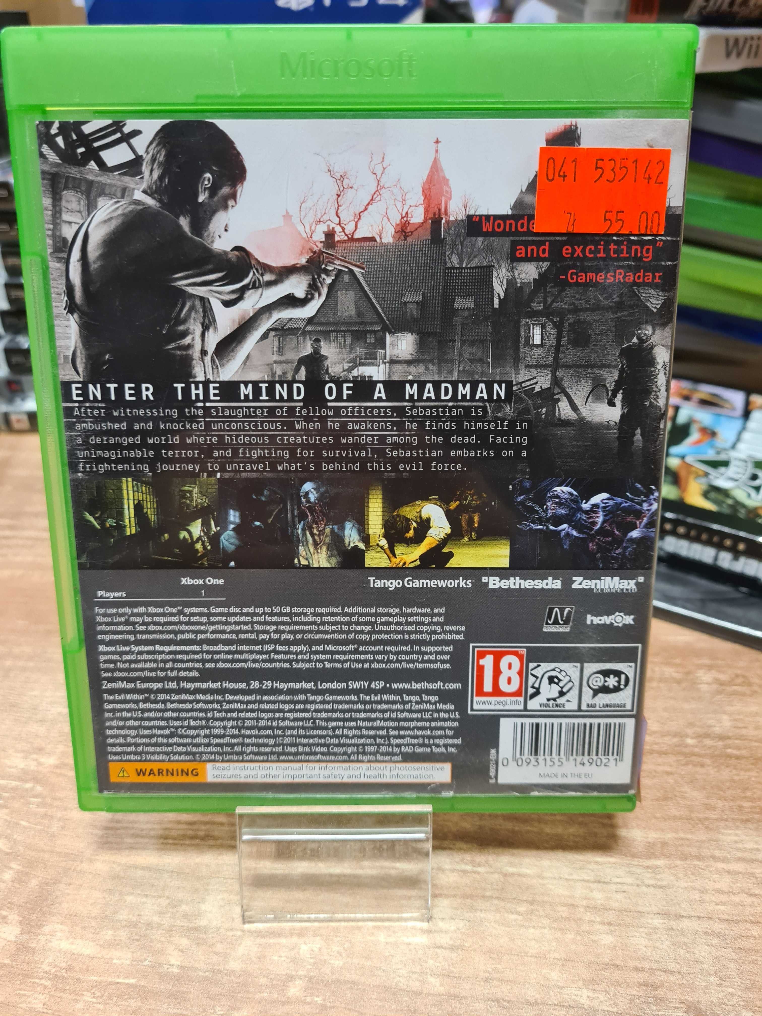 The Evil Within XBOX ONE, Sklep Wysyłka Wymiana