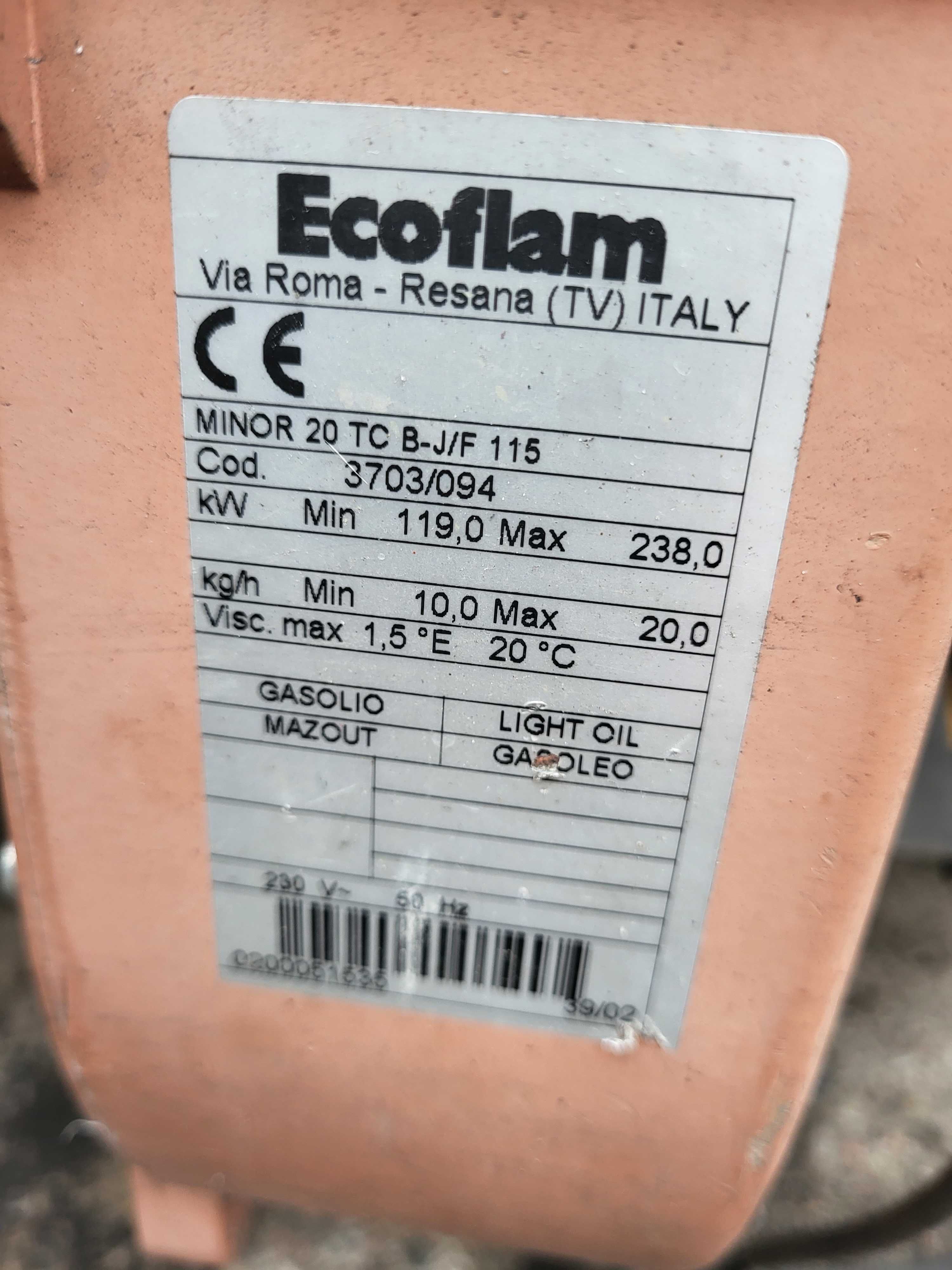 Nagrzewnica olejowa 115kW Master Ecoflam