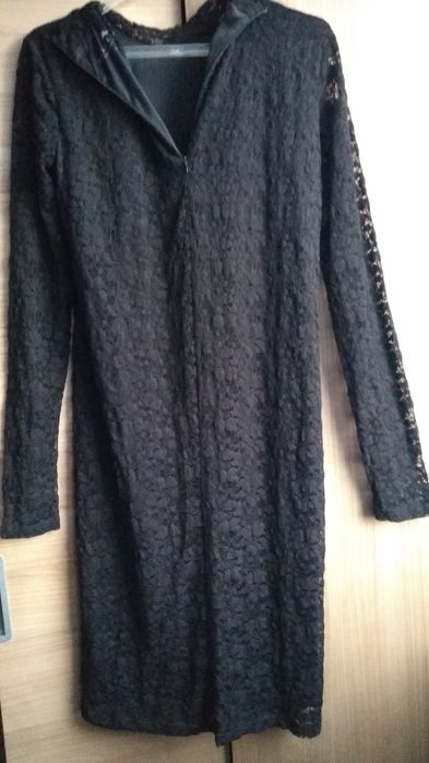 Elegancka sukienka czarna  koronkowa rozm  L