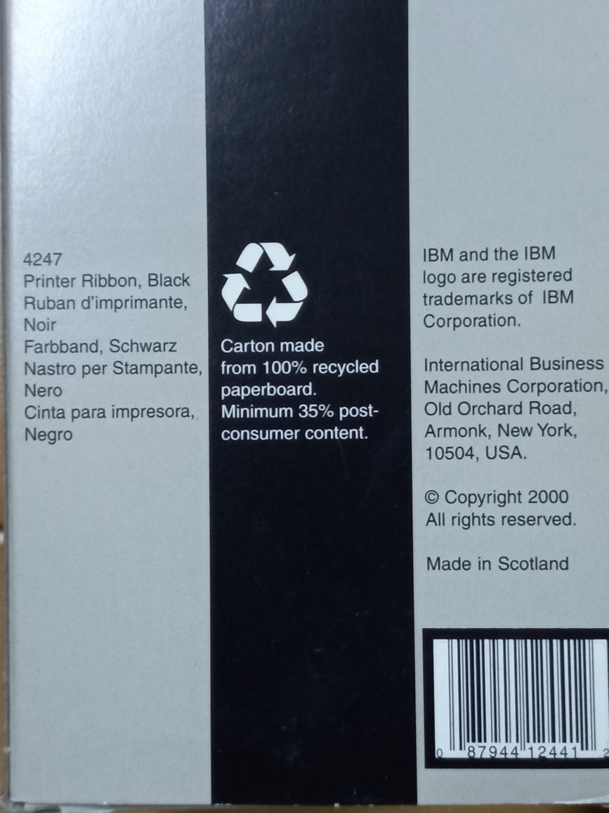IBM - Fitas de impressão novas