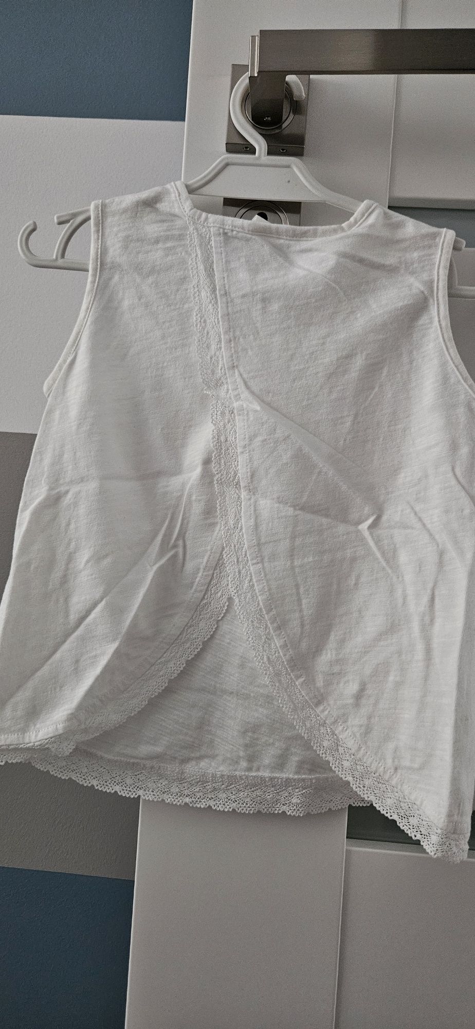 H&M bluzka koszulka na ramiączkach z rozcięciem na plecach r. 92