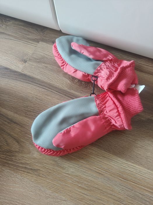 Rękawiczki dla dziewczynki ciepłe wodoodporne