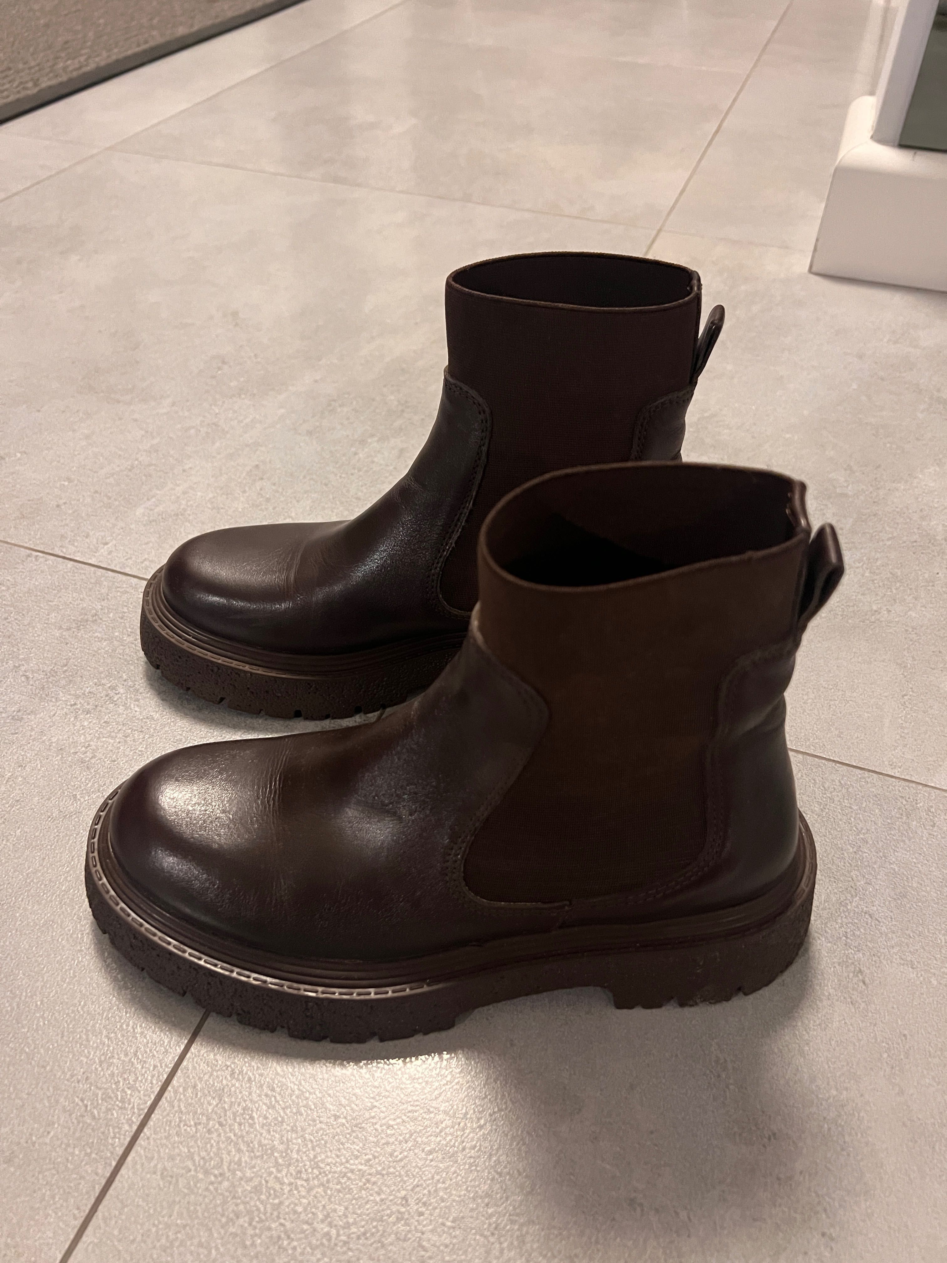 Buty jesienne skórzane