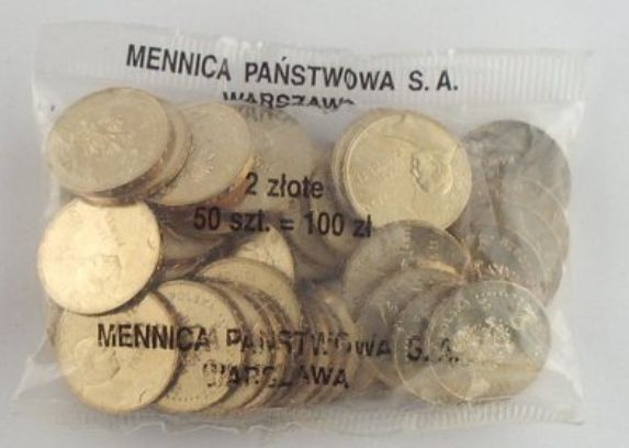 2 zł GN Kanonizacja Jan Paweł II 2014 50 szt woreczek menniczy