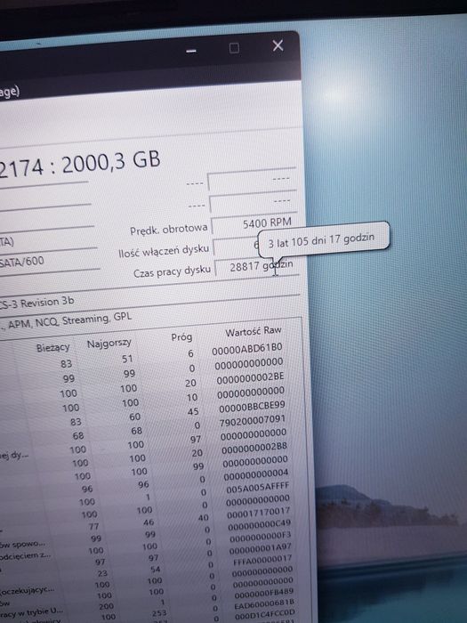 Dysk twardy HDD  2 TB 2,5' Seagate Skyhawk PC Laptop Xbox PS4 NAS