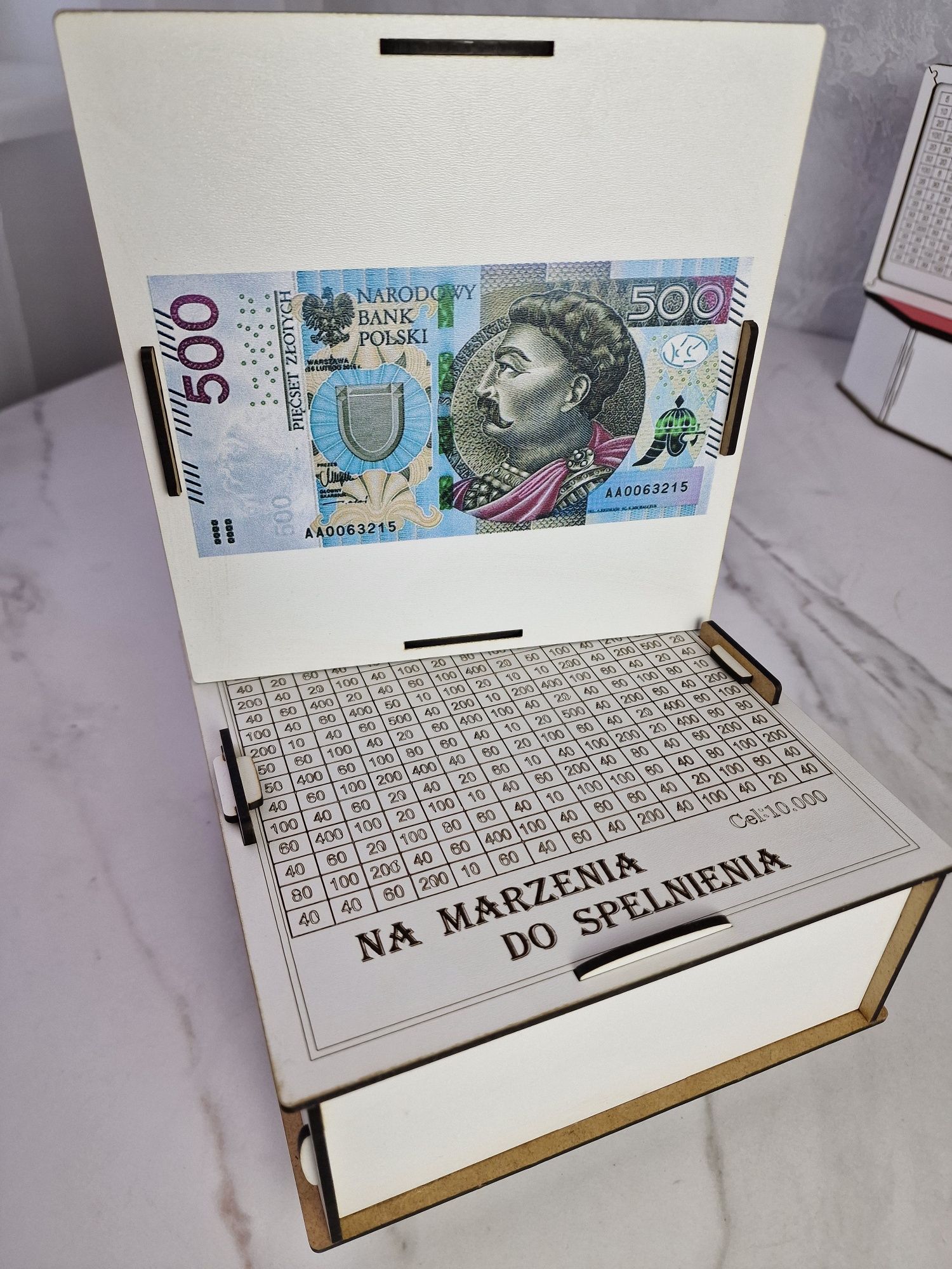 Skarbonka wykreślana docelowa