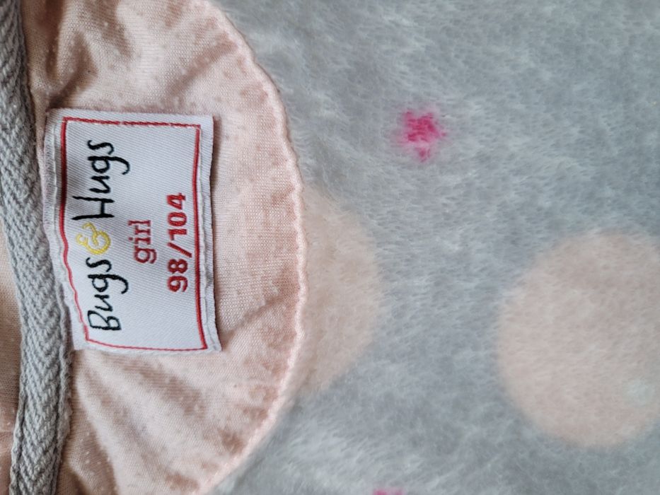Bluza dziewczęca   z pluszu 104-110