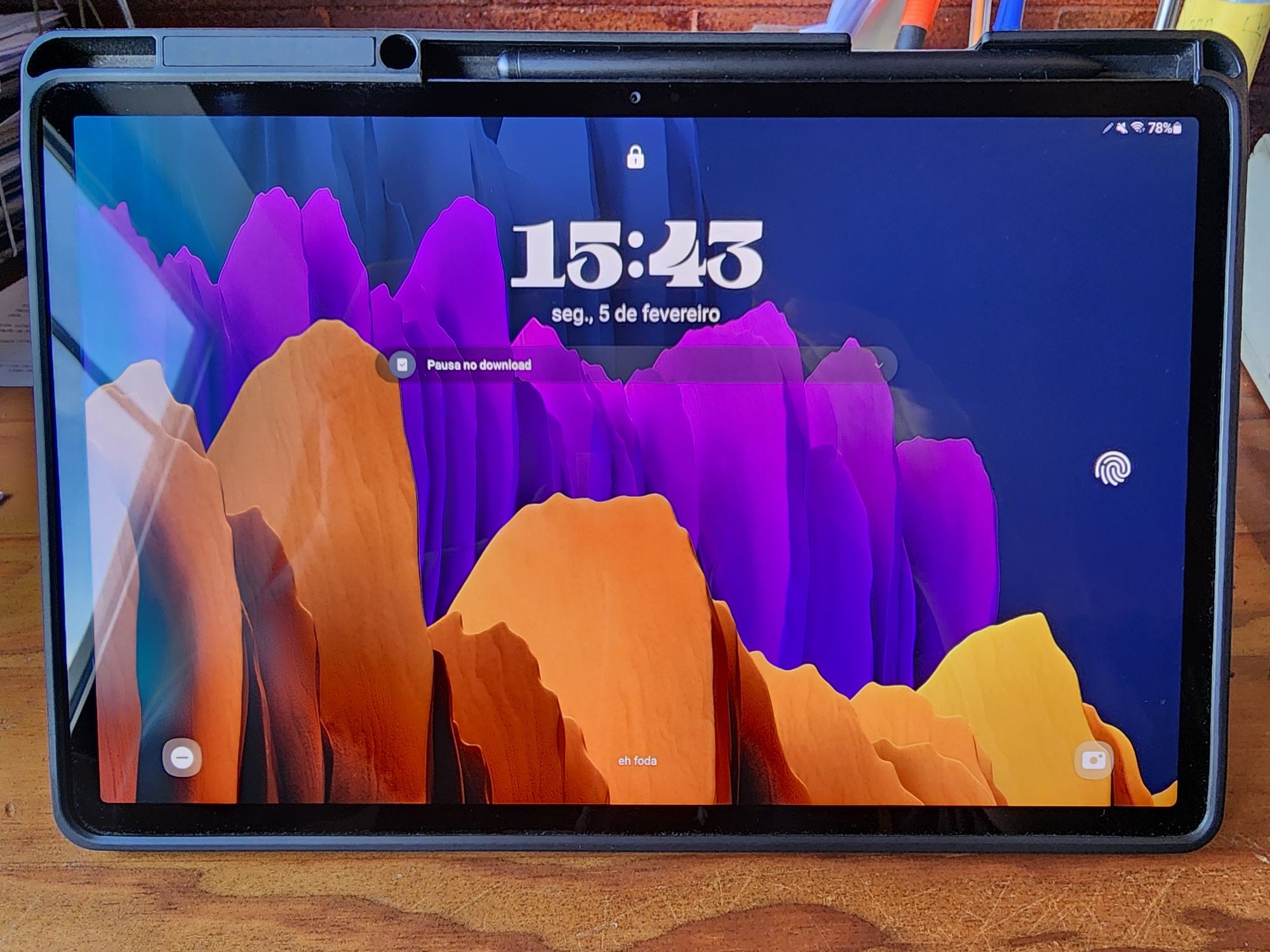 Samsung tab s7+ 128gb impecável